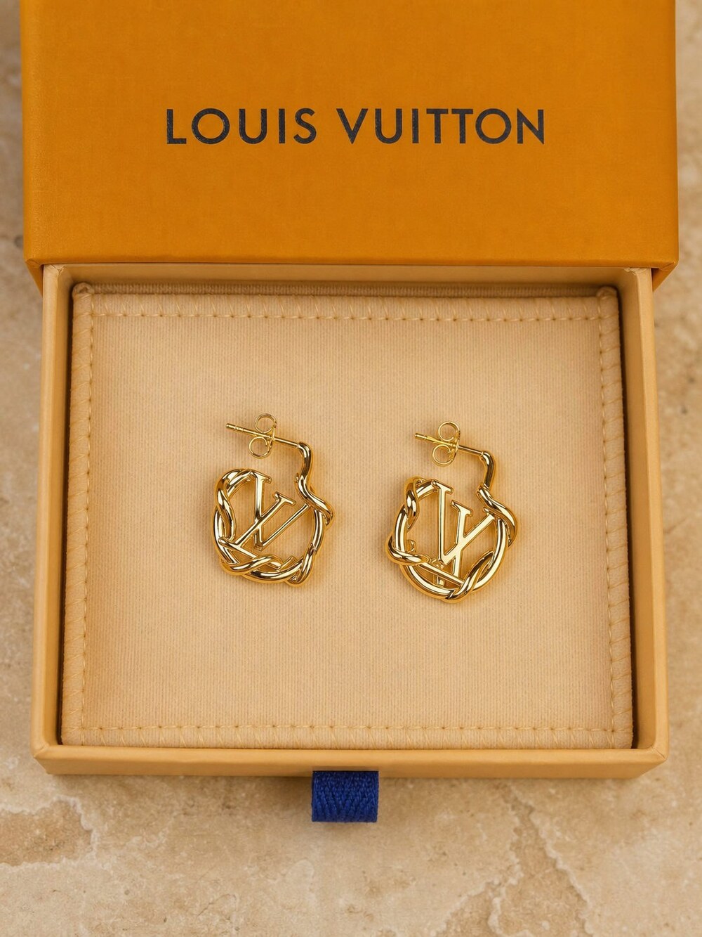 Louis Vuitton Signature Earrings Style 3 | New with Box - Picture 3 of 9